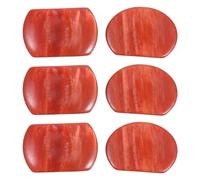 Gatuida 6 Piezas Oval Resin Guitar Tuning Peg Buttons Precise Replacement Knobs Durable Wear Resistant For Acoustic Electric Folk Guitars Easy Installation
