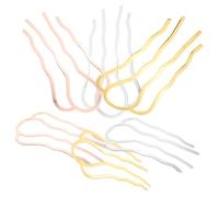 Gatuida 6 piezas Peines Laterales de Metal para Cabello Accesorios para Mujeres y Niñas Horquillas Resistentes y Suaves para Peinados sin Daño