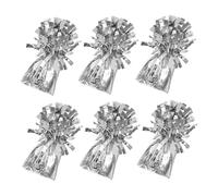 Gatuida 6 Piezas Peso para Globos Plateado Metálico Unidades Accesorio Decorativo para Fiestas Bodas Cumpleaños y para Arcos y Centros de Mesa