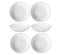 Gatuida 6 Piezas Plato de Cerámica Redondo para Quemador de Cera Multiusos para Aromaterapia y Portavelas Diseño Elegante y Fácil Limpieza Accesorio Resistente para Lámparas Aromáticas