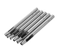 Gatuida 6 piezas Punzones Ovalados para Cuero y Cinturones Herramienta de Perforación Resistente para Correas y Pulseras Multitamaño para Agujerear Cinturones y Bandas de Reloj Manual