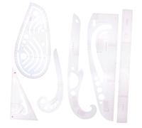 Gatuida 6 piezas Reglas de Costura de Plástico Ligero con Curva Francesa para Patronaje y Confección Herramienta Flexible para Principiantes y Sastres para Diseño y Corte de Ropa Hogar y