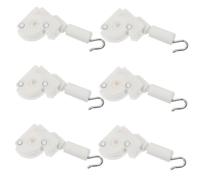 Gatuida 6 Piezas Repuestos para Varilla de Persiana Horizontal Mecanismo Inclinación Blanco Partes de Control para Cortinas y Persianas Fácil Instalación Compatible con Varillas