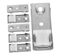 Gatuida 6 Piezas Soporte Superior Cortina Acero Inoxidable Código Riel Cortina Instalación Fácil