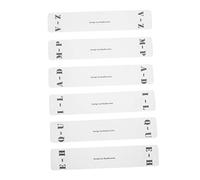 Gatuida 6 piezas Tarjetas de Clasificación para CD Acrílicas Transparentes de Divisores Horizontales para Organización Alfabética para Estanterías