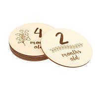 Gatuida 6 Piezas Tarjetas Mensuales para Bebés Tarjetas Infantiles de Doble Cara Accesorios de Fotografía para Recién Nacidos para Bebés para Fotos de Logros del Primer Año