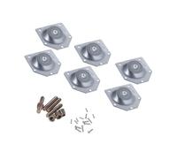 Gatuida 6 Piezas Tuercas Conector para Patas De Mesa Almohadillas para Patas De Mesa De Placa De Hierro Biselado Fijadores para De Conector Práctico para Muebles