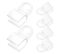 Gatuida 6 Piezas Unidades Clips para Cortinas Enrollables Transparentes Soporte Fuerte para Persianas y Toldos Fácil Instalación Sujetadores para Ventanas y Cortinas del Hogar