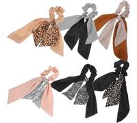 Gatuida 6 piezas Unidades Coleteros con Lazo Floral para Niñas y Mujeres Accesorios de Pelo Elásticos Antideslizantes Gomas Pequeñas Versátiles para Peinados Elegantes y Casuales