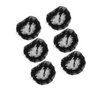 Gatuida 6 piezas Unidades Redecillas Negras con Cordón de Encaje Elegante para Moños Cómodas y Transpirables para Peinados Profesionales para Azafatas y Empleados Bancarios