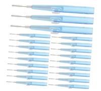 Gatuida 60piezas Cepillos Interdentales Herramientas Limpieza Color Azul Material Suave Cepillo Interdental para Uso Diario Viajes de Vacaciones