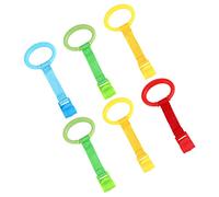 Gatuida 6piezas Anillo De Tiro Anilla Para Cuna Anilla Para Ayudar Ponerse Para Cuna o Cama Material Blando y Seguro