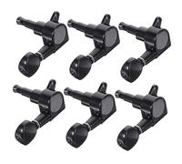 Gatuida 6piezas Clavijas De Afinación Para Guitarra Pequeñas Estilo Folk Negro Herramientas De Afinación Para Guitarra Acústica