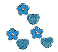 Gatuida 6piezas Clip Difusor De Para Ventilación De Auto Decoración De Salida De Aire Diseño De Corazón y Flor Accesorios De Automóvil y Cristales Fácil Instalación y Elegante