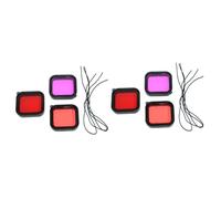 Gatuida 6piezas Filtros Impermeables para Lentes De Cámara Accesorios De Buceo Carcasa Resistente y Regulación De Color Submarino
