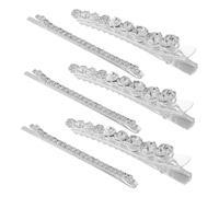 Gatuida 6piezas Horquilla De Diamante Elegante Para Bodas Pinzas Decorativas De Agua Para Peinar El Cabello Accesorios Cabello De Boda Para Mujer