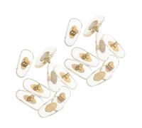 Gatuida 8 Pares de Almohadillas Nasales Grandes para Gafas de Sol Deportivas, Antideslizantes, de Pvc Flexible, Insertables, Kit de Reparación para Puente Nasal, Reemplazo Cómodo