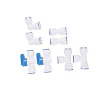 Gatuida 8 piezas Conjunto de Conectores Rápidos para Tubería de Agua Ligera Instalación sin Herramientas Compatible con Sistemas de y Filtros Línea