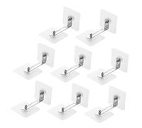Gatuida 8 piezas Kit de Anclajes Adhesivos para Muebles Antivuelco sin Taladro Ajustables para Seguridad Infantil Protección de Pared para Estanterías Armarios y Cómodas Soporte