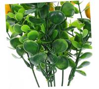 Gatuida 8 Piezas Ramo Artificial de Eucalipto con Frutas Decorativos Realistas Verdes Falsas para Hogar Oficina y Fotografía Limón