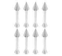 Gatuida 8 Varillas para Decorar Pasteles de Aleación de Aluminio Plateadas Kit de Herramientas para Glaseado y Flores Soporte Estable para Repostería Profesional y Casera