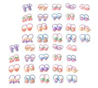 Gatuida 80 Coleteros para Niña en Resina Diseño Alegre y Seguro, Ideales para Cabello Fino y Trenzas en Salidas Familiares y Fiestas