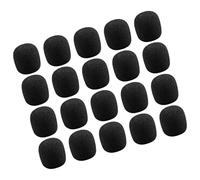 Gatuida 80 Piezas Conjunto De Micrófono Amplificador De Espuma Para Micrófono Lavalier Esponjas Para Auriculares Funda De Espuma De Solapa Black