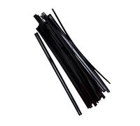 Gatuida 800 Bridas de Alambre Negras para Atar Bolsas de Pan para Hornear Pan Alambre de Sellado Reutilizable de 10 Cm