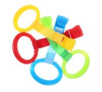 Gatuida 8piezas Anillo de Tiro para Cuna Anillas Prácticas para Soporte de Cama Anillas Pequeñas para Aprendizaje Estar de Herramientas para Caminar Cuna