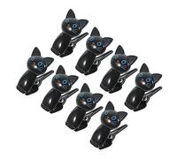 Gatuida 8Piezas Clips de Sellado de Bolsas de Comida Forma de Gato de Reutilizables Clips Decorativos Multifuncionales para Mantener Frescos Snacks y Alimentos