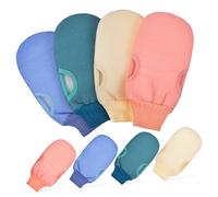 Gatuida 8piezas Guantes Exfoliantes Para Ducha Manoplas De Masaje Con Diseño Elástico Limpieza Profunda Para Cuerpo Uso Cómodo Para Hombres y Mujeres