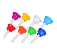 Gatuida 8piezas Reloj Táctil De Ocho Tonos De Color Instrumentos Musicales Para Bebés Juguete Para Sonar Campanas Manualidades Timbre Decorativo Para Bar Juguete Musical De Mano