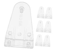 Gatuida 8piezas Soporte De Sujeción para Cortinas De Abrazaderas De Plástico Transparente para Fijación De Riel Inferior De De Instalación para Ventanas y Puertas