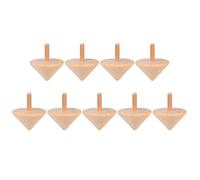 Gatuida 9 Piezas de peonzas de Madera, Juguetes para niños, Manualidades DIY, giroscopio Giratorio, peonzas en Blanco sin terminar para proyectos de Pintura, Juguete para niños en Edad Preescolar.