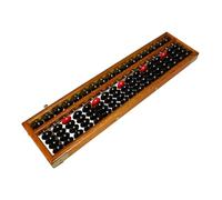 Gatuida Abaco de Madera Estilo Vintage Herramienta Matemática con Columnas para Aprendizaje y Cálculo Mental y Adultos