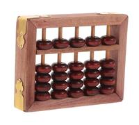 Gatuida Ábaco de Madera para Estilo Vintage con Cuentas de Haya Herramienta Educativa de Cálculo Portátil Práctico para Primaria Aprendizaje Fácil y Cómodo