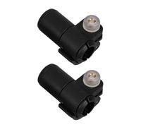 Gatuida Abrazaderas de Bloqueo Rápidas para Bastones de Trekking de 16 Mm, 2 Piezas Negras, Repuesto para Senderismo, Montañismo y Camping, Clip Externo Resistente y Ajustable