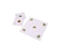 Gatuida Absorbentes y Ligeros 10 Pañuelos Cuadrados para Mujer de Algodón Blanco Bordados y Prácticos para Limpiar Gafas o Derrames