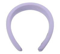 Gatuida Accesorio Cabello Femenino, Diadema Ancha de Esponja Gruesa Púrpura Cadena Metálica y Tela de Poliéster, Banda para Maquillaje y Cuidado Facial
