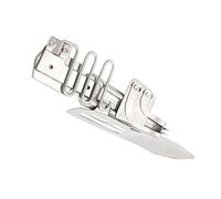 Gatuida Accesorio para Máquina de Coser Borde Doble Plegado Plegadora Inoxidable Herramienta de Encuadernación y Repuesto para Prensatelas Profesional