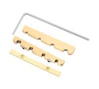 Gatuida Accesorios para Bajos Eléctricos de Latón Cejuela de Eléctrico Kit de Reemplazo de Árbol de Cuerdas Cejuela de Metal para Optimización del Sistema de Puente