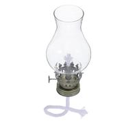 Gatuida Accesorios para Lámparas De Queroseno con De Vidrio Transparente Ajustador De Metal y Quemador De Mecha para Lámparas De Aceite Vintage Interior