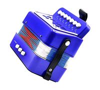 Gatuida Acordeón De Juguete Musical Para Principiantes Instrumento De Iniciación Para Color Azul Material Para Prácticas Caseras y Desarrollo De Habilidades
