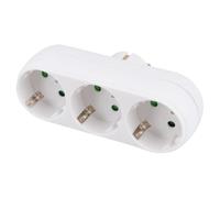 Gatuida Adaptador Corriente Triple Panel de Ignífugo y Resistente para Hogar y Oficina