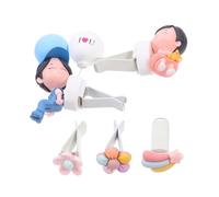 Gatuida Adornos Para Para Mujer Clips Para Ventilación Adornos De Pareja Decoración Clips 5piezas