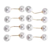 Gatuida Alfileres Imperdibles para Ropa Perlas de Color Claro, Fijación Invisible y Protección Antiexposición, 8 Piezas de Aleación de Zinc y Plástico para Vestidos y Camisas