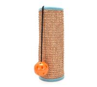 Gatuida Alfombra Rascadora para Gatos de Sisal Redonda Diseño Autoadhesivo Fuerte y Bola Decorativa de Plástico para Protección de Muebles y Sofá en Suministros para Mascotas