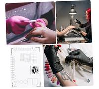 Gatuida Alfombrilla de Silicona para Manicura Mat de Estampado de de Uñas Guía de Pegatinas para Diseño de Uñas Protector de Mesa para Práctica y Entrenamiento Decoración E
