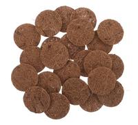 Gatuida Alfombrillas para Nido de Palomas 100 Piezas Redondas de Fibra Natural Diámetro 6 CM Esteras Transpirables y Reutilizables para Cría y Revestimiento de Nidos de Aves