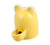 Gatuida Alimentador Automático Pequeño para Hámster con Diseño de Orejas de Gato Dispensador de Agua Cerámico para Conejos y Mascotas Pequeñas Bebedero Autosuficiente